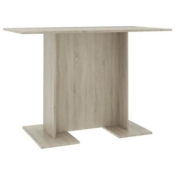 vidaXL Dining Table Sonoma Oak 43.3"x23.6"x29.5" Engineered Wood, Beige colored, 800246