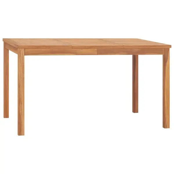 vidaXL Eco-Friendly Patio Dining Table 55.1"x31.5"x30.3" Solid Teak Wood, Espresso colored, 315619
