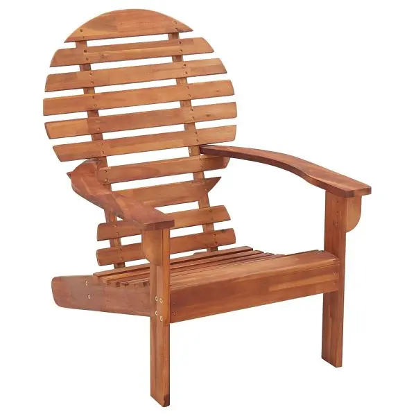 vidaXL Hardened Adirondack Chair Solid Acacia Wood, Walnut colored, 46321