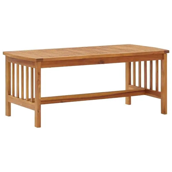 vidaXL Impact-Resistant Coffee Table 40.2"x19.7"x16.9" Solid Acacia Wood, Tan colored, 310255