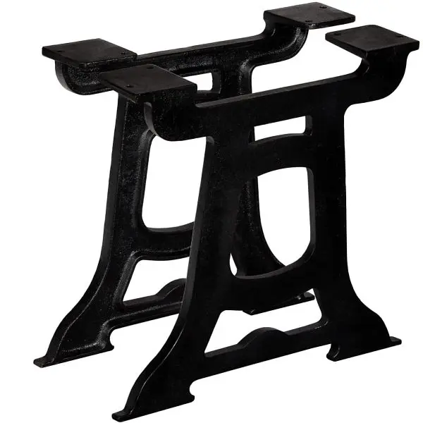 vidaXL Large Coffee Table Legs 2 pieces Y-Frame Cast Iron, Black colored, 245424