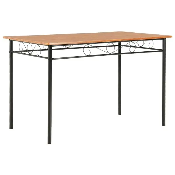 vidaXL Micro Dining Table Brown 47.2"x27.6"x29.5" MDF, 281402