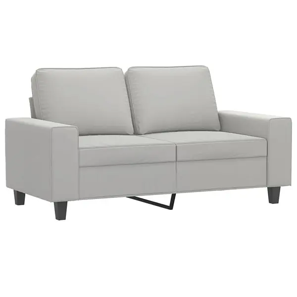 vidaXL Multi-Purpose 2-Seater Sofa Light Slate Gray 47.2" Microfiber Fabric, 348976