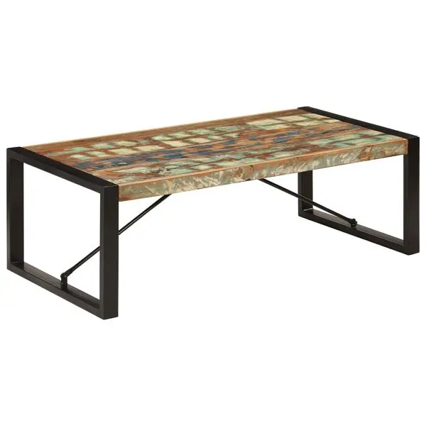 vidaXL Pro-Series Coffee Table 47.2"x23.6"x15.7" Solid Reclaimed Wood, Multicolour colored, 247425