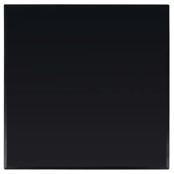 vidaXL Standard Table Top Tempered Glass Square 27.6"x27.6", Matte Black colored, 244619