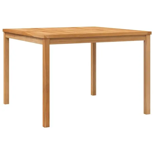 vidaXL Top-Tier Patio Dining Table 43.3"x43.3"x30.3" Solid Teak Wood, Brown colored, 316637