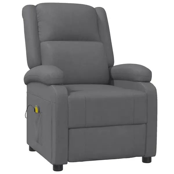 vidaXL Versatile Massage Chair Anthracite, Material: Faux leather (60% PU, 30% polyester, 10% cotton), metal, 322432