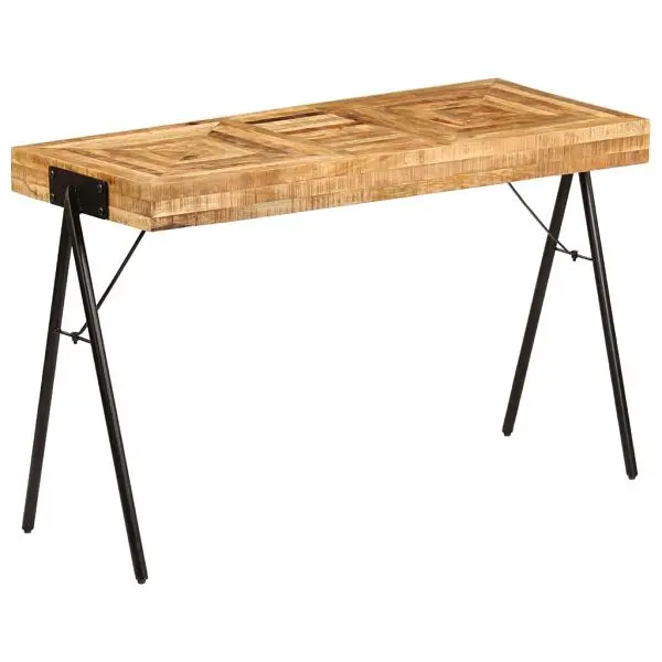 vidaXL Writing Table Solid Mango Wood 46.5"x19.7"x29.5", Brown colored, 246338