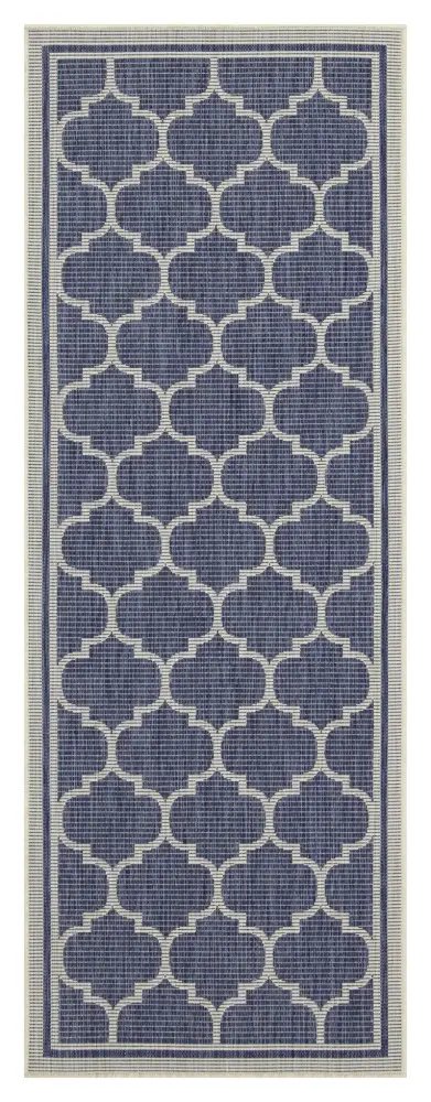 Sunshine - 2'7" X 7'3" Polypropylene Indoor / Outdoor Area Rug Rug Pad Included