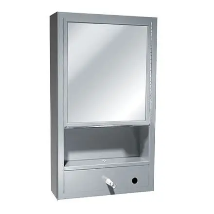 ASI All Purpose Cabinet - Shelf, Mirror, Towel & Soap Dispenser - Surface Mounted, 10-0430-9