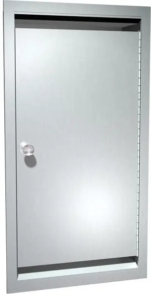 ASI Bed Pan/Urinal Cabinet - Recessed, 10-0551