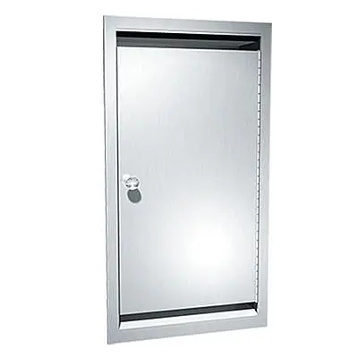 ASI Bed Pan/Washbasin Cabinet - Recessed, 10-0558-1