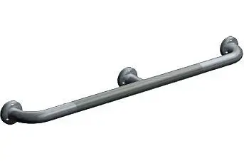 ASI Exposed Slip-On Flange (1-1/4" Diameter) Peened - Straight Grab Bar Intermediate Substantiate, 52" Length, 1...
