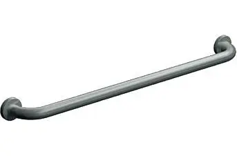 ASI Exposed Weld Neck Flange (1-1/4" Diameter) Polished Surface - Straight Grab Bar, 42" Length, 10-3401-42