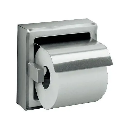 ASI Extra-Strong Toilet Tproblem Holder Hood (Single) - Surface Mounted, Satin Stainless Steel, 10-7402-HSSM