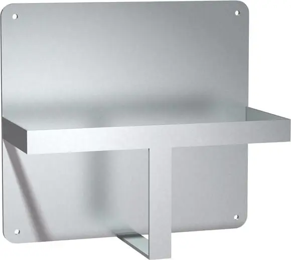 ASI Fade-Resistant Bed Pan Holder (Single) - Surface Mounted, 10-0557