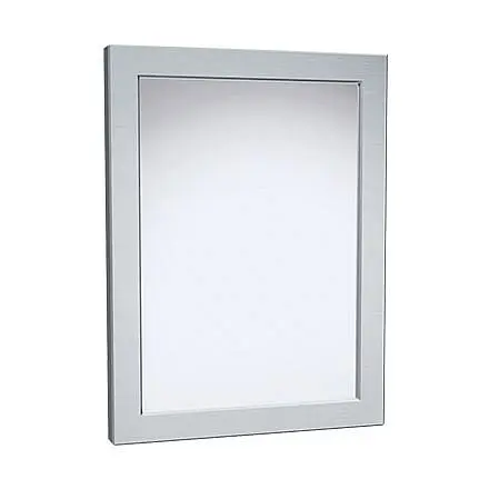 ASI Framed Mirror - Mirror Sleek Oil Stainless Alloy Steel, Chase Mount, 12" x 16" x 5/8", 10-101-14