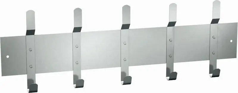 ASI Functionality Hook Strip (5 Hooks) 46" - Surface Mounted, 10-1307-5