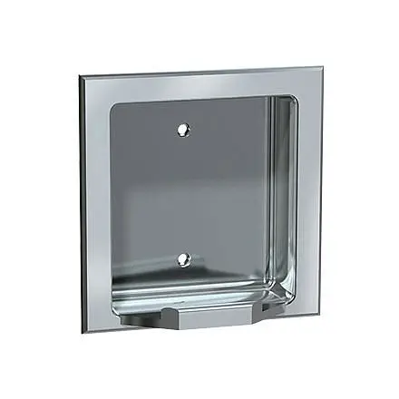 ASI High-Performance Soap Dish - Recessed Dry Wall, Satin Stainless Spring Steel, 10-7404-SD