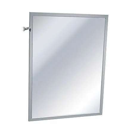 ASI Master-Grade Adjustable Tilt Inter-Lok Plate Glass Mirror - 16"W x 30"H, 10-0600-T1630