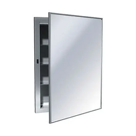 ASI Medicine Cabinet - Gel Stainless Alloy Steel - 24"W x 26"H x 4-7/8"D - Recessed, 10-0952-B