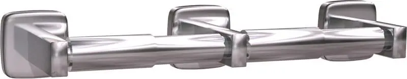 ASI Modern Toilet Tproblem Holder (Double) - Surface Mounted, Bright, 10-7305-2B