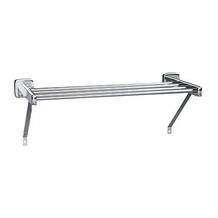 ASI Modern Towel Shelf - Satin Stainless Spring Steel - 18" Length - Surface Mounted, 10-7309-18S