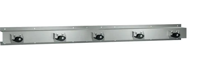 ASI Mop Rack, (5 Holders) 46" Lenght, Surface Mounted, 10-8215-5