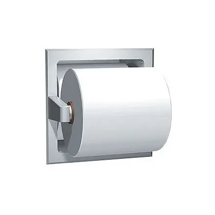 ASI Oversized Spare Roll Toilet Tproblem Holder - Recessed, Satin Stainless Carbon Steel, 10-7403-S