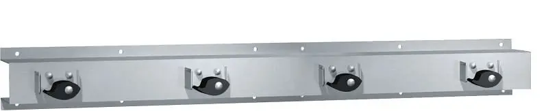 ASI Plug-and-Play Mop Rack, (4 Holders) 36" Lenght, Surface Mounted, 10-8215-4