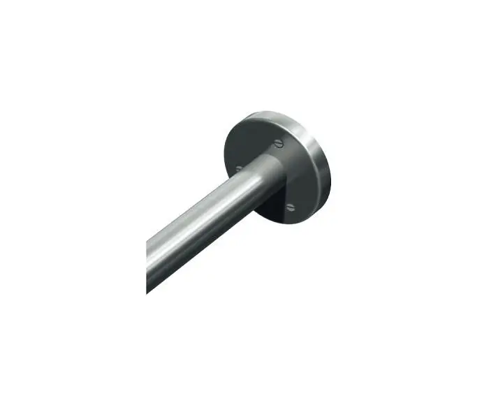 ASI Reflective Flanges Shower Curtain Rod, End Flanges (pair), 10-1214-1