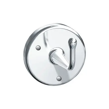 ASI Robe Hook (Heavy-Duty) - Surface Mounted, Exposed Satin Chrome Plated Naval Brass, 10-0751-