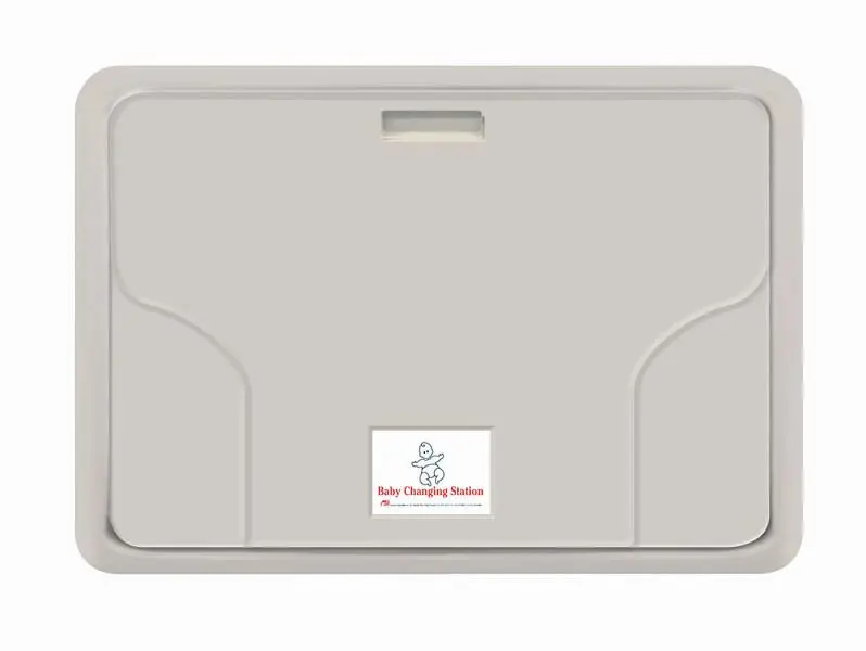 ASI Scratch-Resistant Baby Changing Station, 35-5/32" Horizontal - Nylon, Surface Mounted, 10-9014