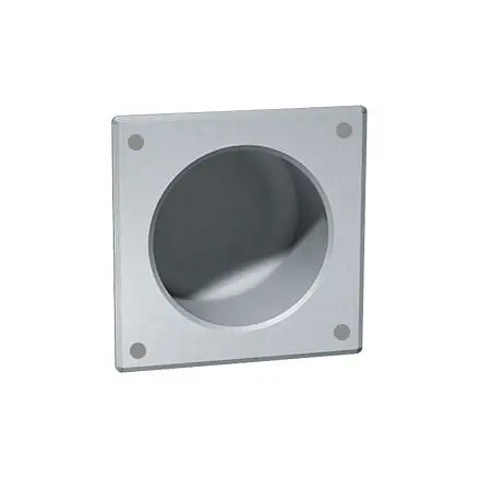 ASI Security Toilet Tproblem Holder - Square, Front Mount - Recessed, 10-110-13