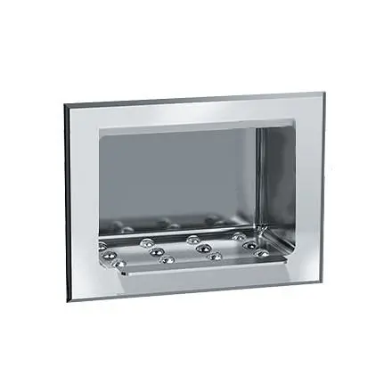 ASI Soap Dish - Recessed - Wet Wall - Oil Stainless Mild Steel, 10-0401-W
