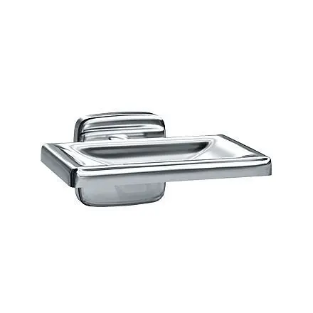 ASI Soap Dish - Surface Mounted, Satin Stainless Steel, 10-7320-S