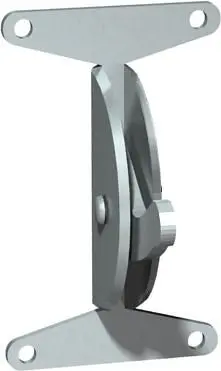ASI Standard Security Clothes Hook - Front Mount - Surface Mounted, 10-120