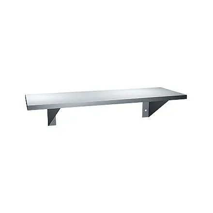 ASI Streamlined Shelf - Stainless Tool Steel - 6"D x 18"L - Surface Mounted, 10-0692-618