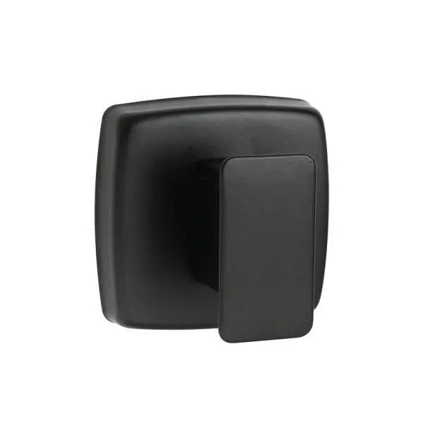 ASI Sustainable Matte Black Robe Hook (Single) - Surface Mounted, Satin Finish, 10-7340-41