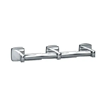 ASI Toilet Tproblem Holder (Double) - Surface Mounted, Satin, 10-7305-2S