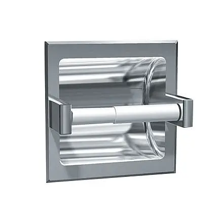 ASI Toilet Tproblem Holder (Single) - Recessed Dry Wall, Bright Stainless Steel, 10-7402-BD
