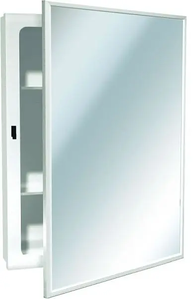 ASI Top-Tier Medicine Cabinet, Surface Mounted, Enameled Steel, 16-3/16" x 22-3/16" x 5", 10-8339