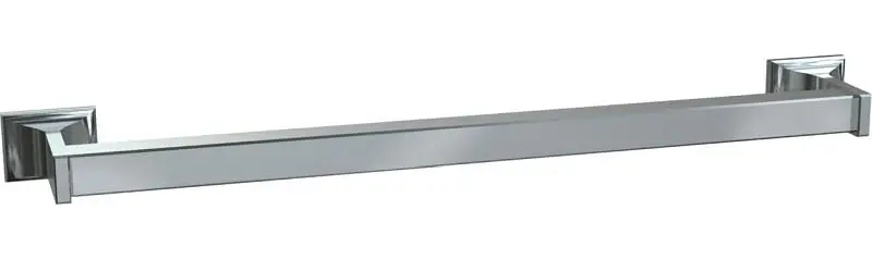 ASI Towel Bar (Square) 24" - Surface Mounted, Chrome-Plated Plated Zamak, 10-0760-Z24