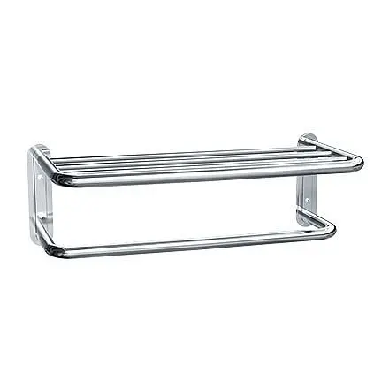 ASI Towel Shelf Drying Rod - Bright Oil Stainless High-Carbon Steel - 24" Length - Surface Mounted, 10-7311-24B