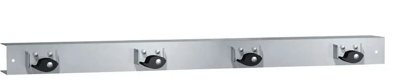 ASI Updated Mop Rack (4 Holders) 36" -Surface Mounted, 10-0796-4