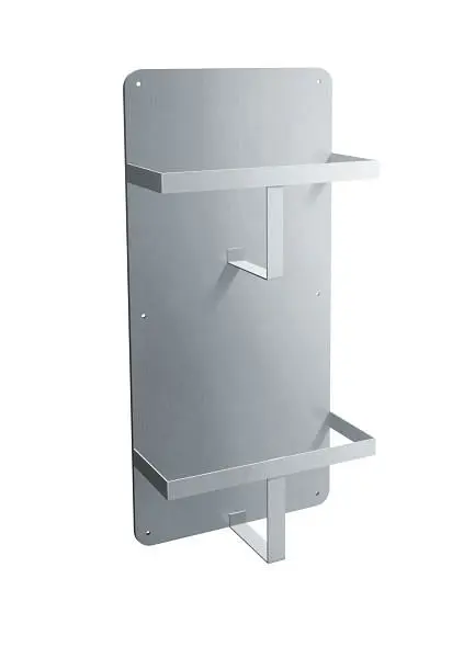 ASI Wide Double Bed Pan Rack - Surface Mounted, 10-0559