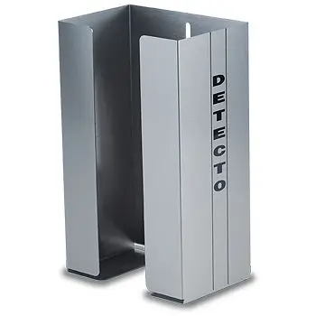DETECTO Certified Glove Box Holder, Wall Mount, 1 Box, Stainless Metal Steel, GH1SS