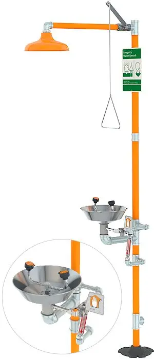 Guardian Eye Wash/Shower Securety Station, Scald Preserveion Needle Valve, G1943
