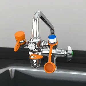 Guardian EyeSecure Faucet Mounted Eye Wash shut-off, G1200