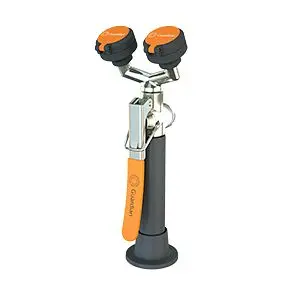 Guardian Knurled Deck Mounted Dual Head Eye Wash, G5022
